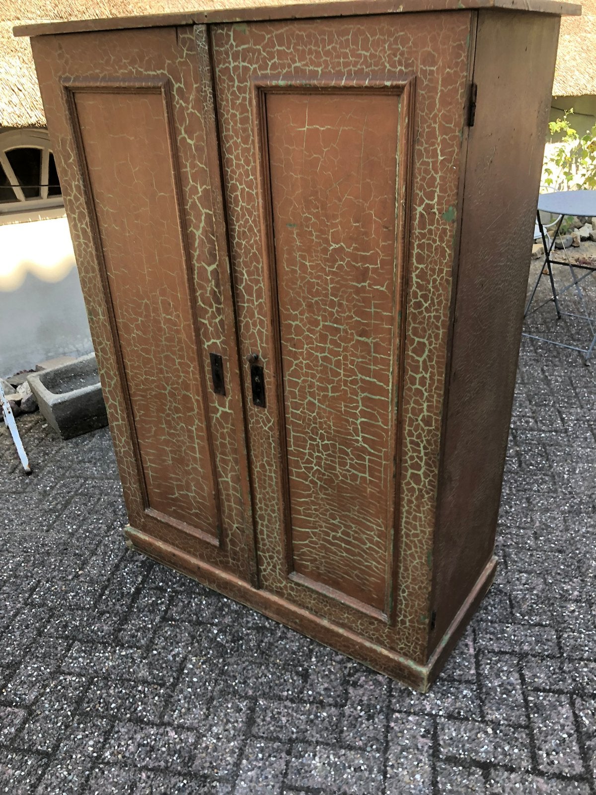 Franse vakkenkast/brocante franse kast/kast, Ophalen of Verzenden