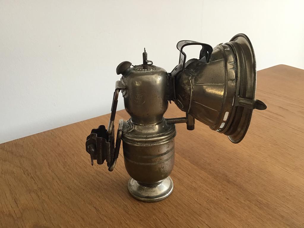Antieke Scharlach Carbidlamp., Antiek en Kunst, Ophalen of Verzenden