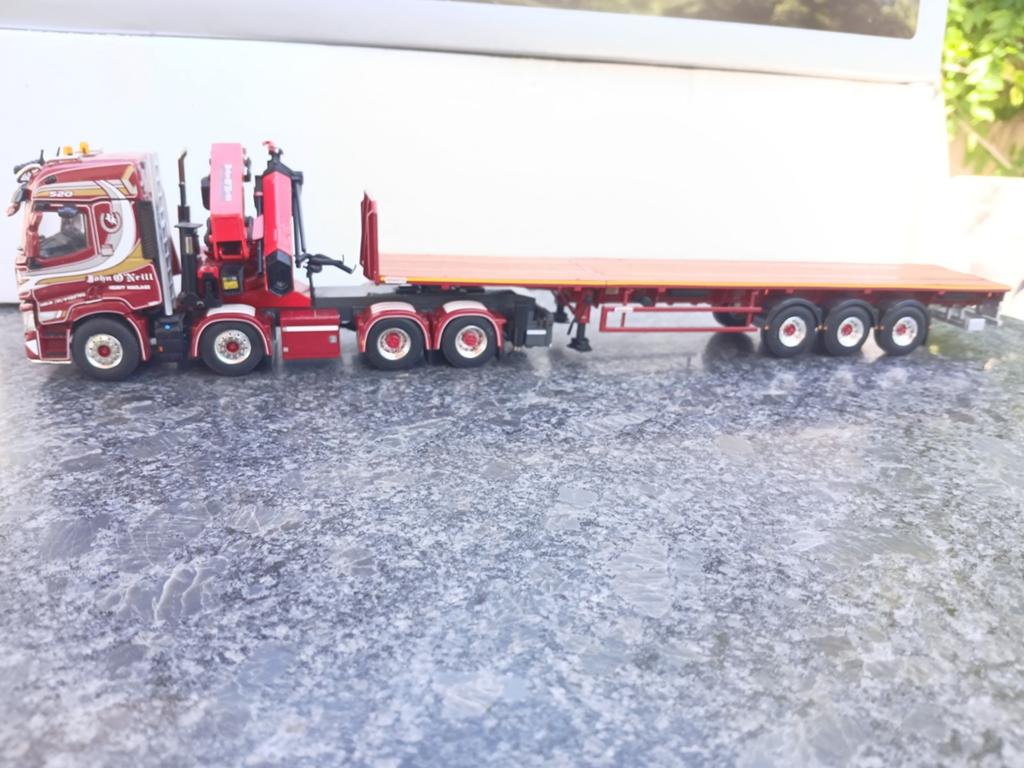 John O'Neill , Renault 8x4.palfingerPK. flat bed trailer, Ophalen of Verzenden, Zo goed als nieuw, Bus of Vrachtwagen, Wsi
