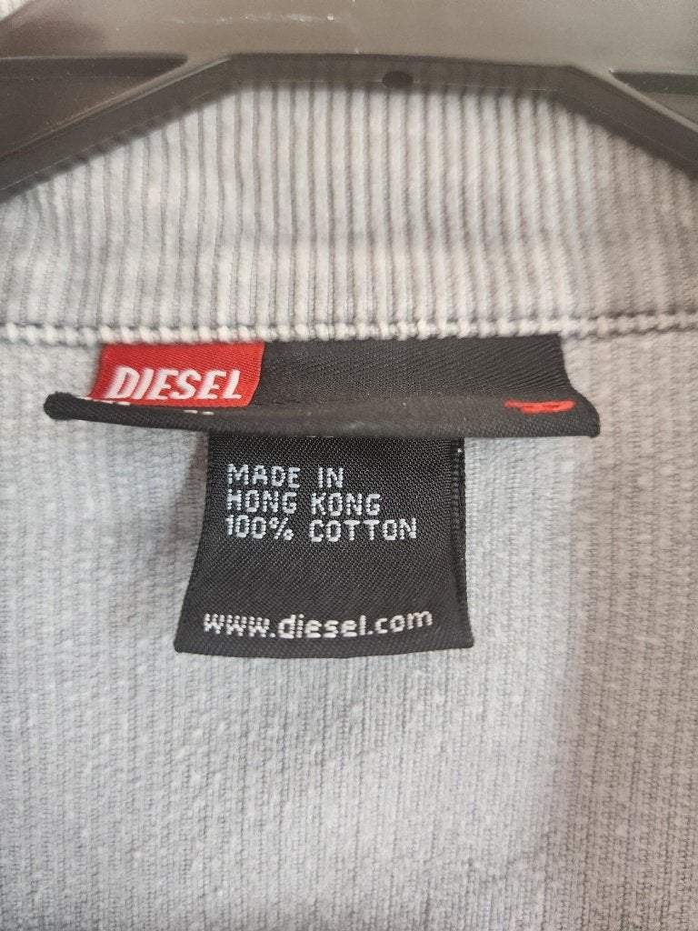 Diesel ribfluwelen jasje grijs, 100% katoen, vintage look, Maat 52/54 (L), Diesel, Ophalen of Verzenden, Zo goed als nieuw