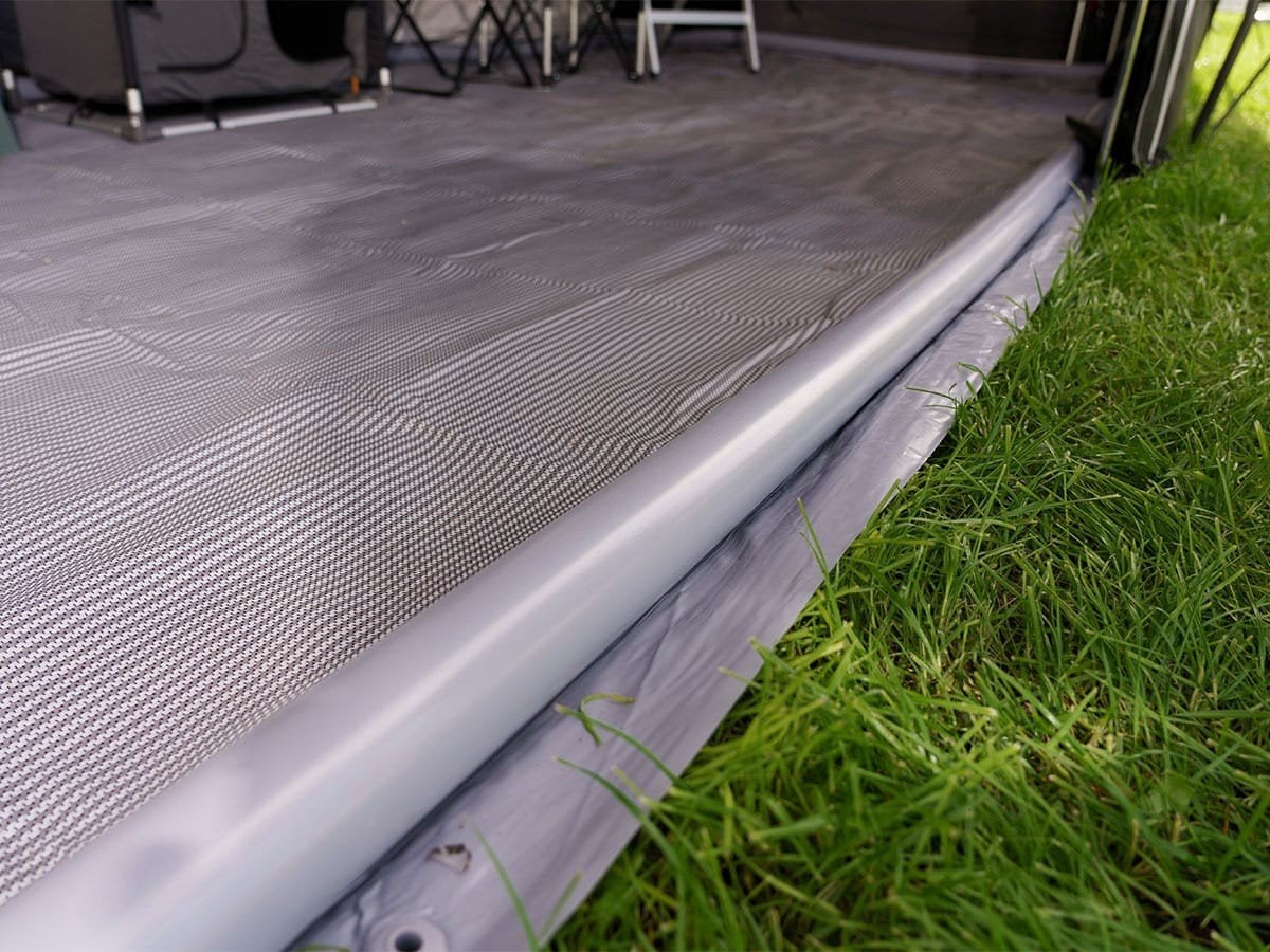 grondzeil met opblaasbare rand grijs 490 bij 250, Verzenden, Gebruikt