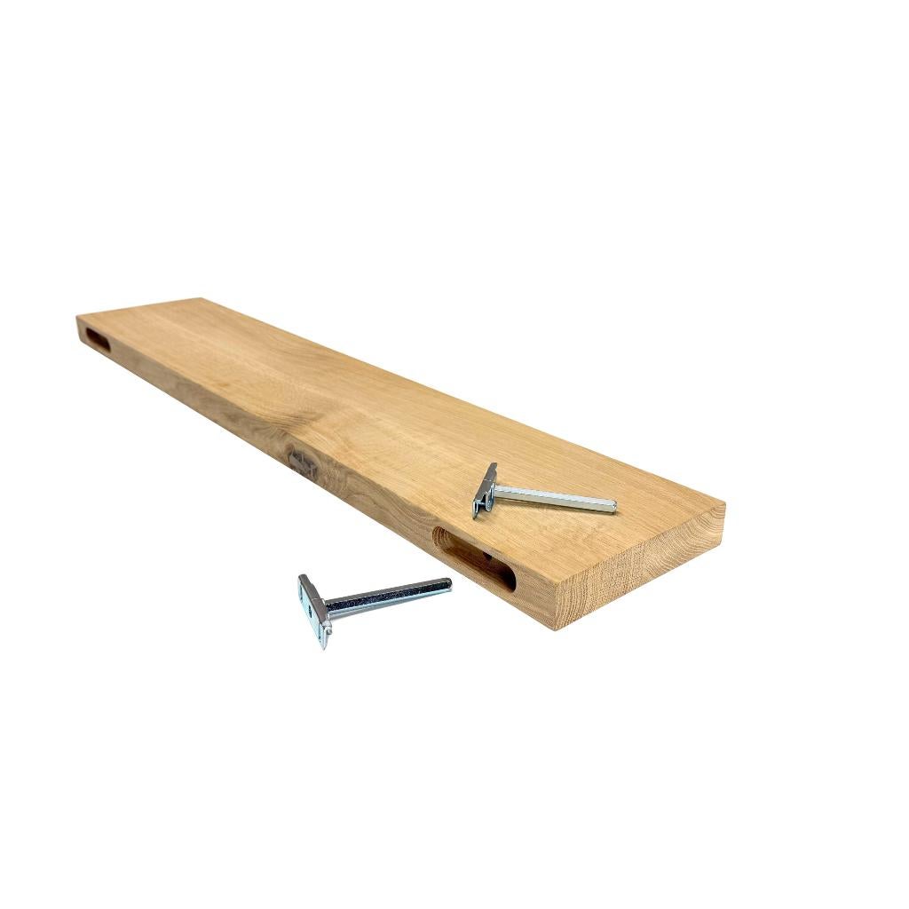 Eiken Wandplank I Zwevende Plank I Inclusief bevestiging, Huis en Inrichting, Woonaccessoires | Wandplanken en Boekenplanken, Ophalen of Verzenden