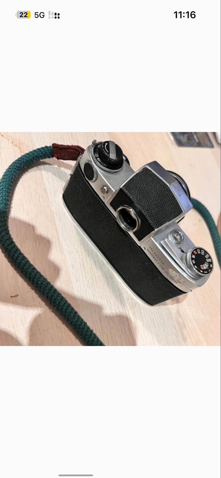 Vintage Miranda spiegelreflexcamera met lens, Ophalen of Verzenden, Gebruikt, Spiegelreflex, Minolta