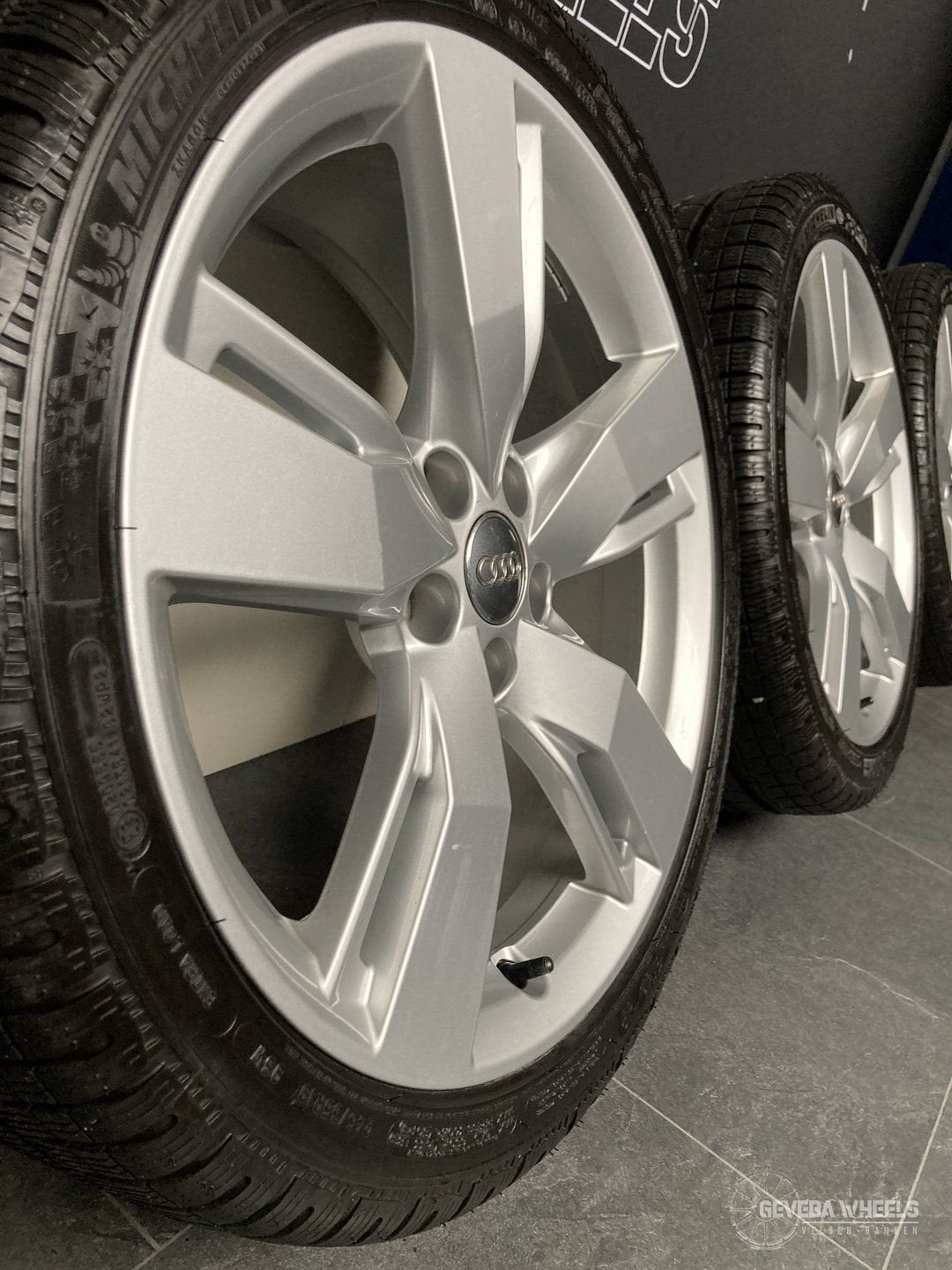 19” originele Audi A4 B8 B9 velgen + winterbanden 5x112, 19 inch, -, -, Banden en Velgen
