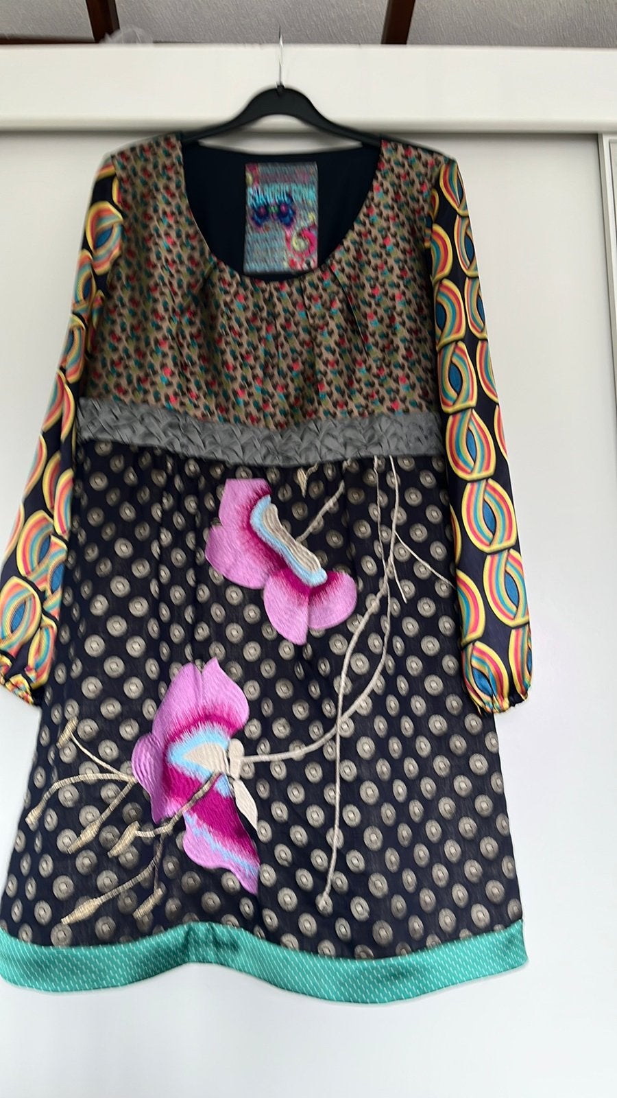 Desigual jurk maat 44 feestelijk en geborduurd, Zwart, Maat 42/44 (L), Ophalen of Verzenden, Zo goed als nieuw