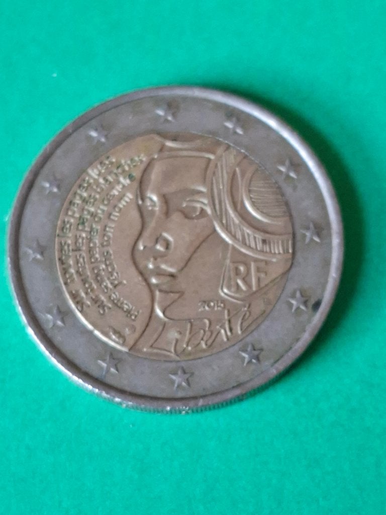 2015 Frankrijk 2 euro 225 jaar Festival van de Federatie, Verzenden, Frankrijk, 2 euro, Losse munt