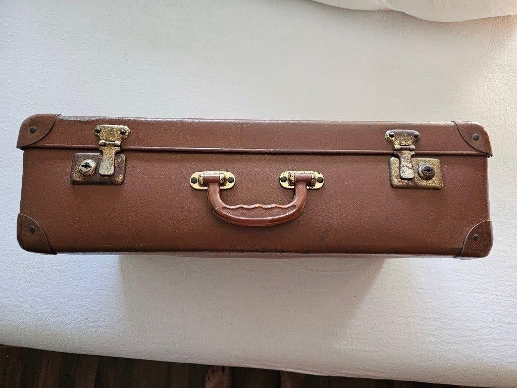 vintage Koffer, Sieraden, Tassen en Uiterlijk, Koffers, Ophalen, Gebruikt, 50 tot 60 cm, Hard kunststof