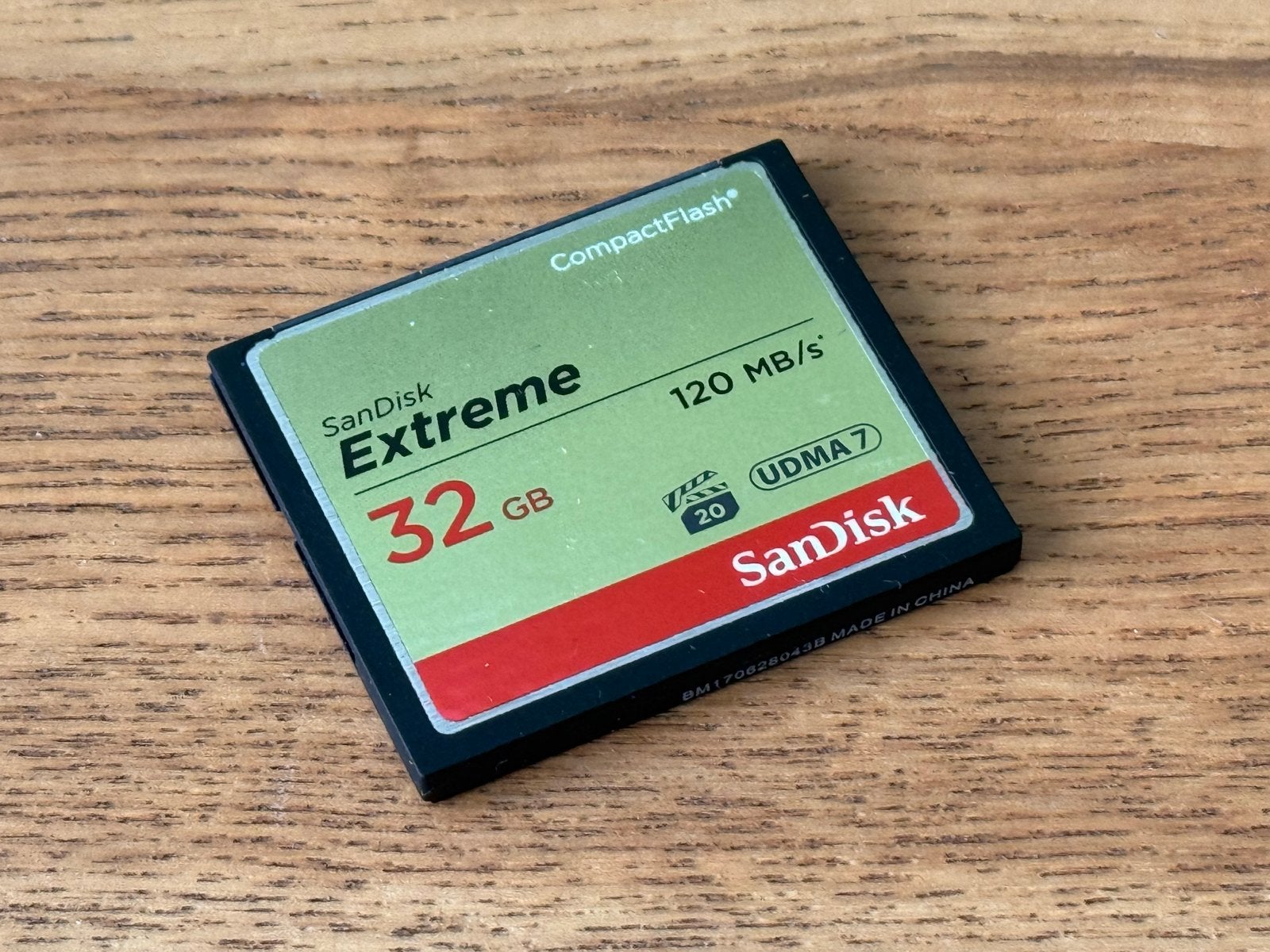 SanDisk Extreme CompactFlash 32GB 120MB/s geheugenkaart, Audio, Tv en Foto, 32 GB, Geschikt voor Full HD video, Ophalen of Verzenden