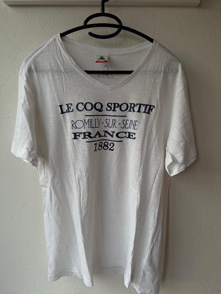 Nieuw wit T-shirt Le Coq Sportif maat M, Maat 48/50 (M), Nieuw, Ophalen of Verzenden, Wit