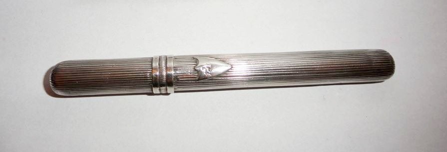 Naaldenkoker zilver antiek circa 1850, Ophalen of Verzenden, Zilver
