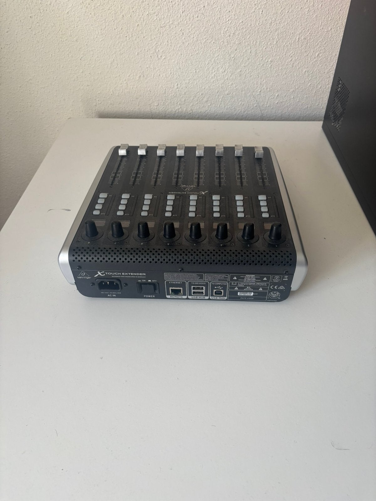 Behringer X-touch extender, Ophalen, Gebruikt