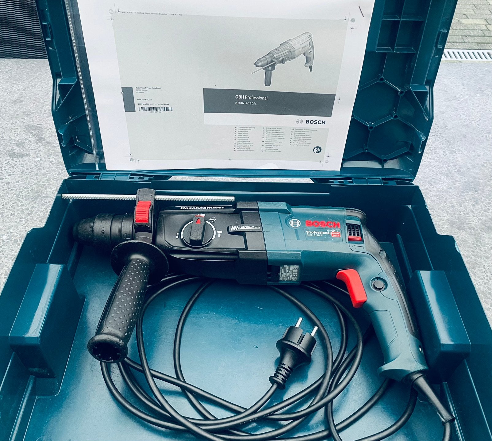 Bosch Gbh 2-28 F Professional boorhamer. Zo goed als nieuw., 600 watt of meer, Boor- en/of Breekhamer, Ophalen of Verzenden, Klopboormechanisme