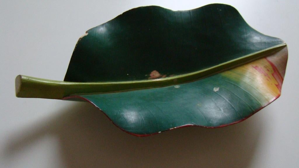 Groot houten plantenblad voor bloemstuk of paasstuk, Gebruikt, Minder dan 30 cm, Minder dan 60 cm, Ophalen of Verzenden