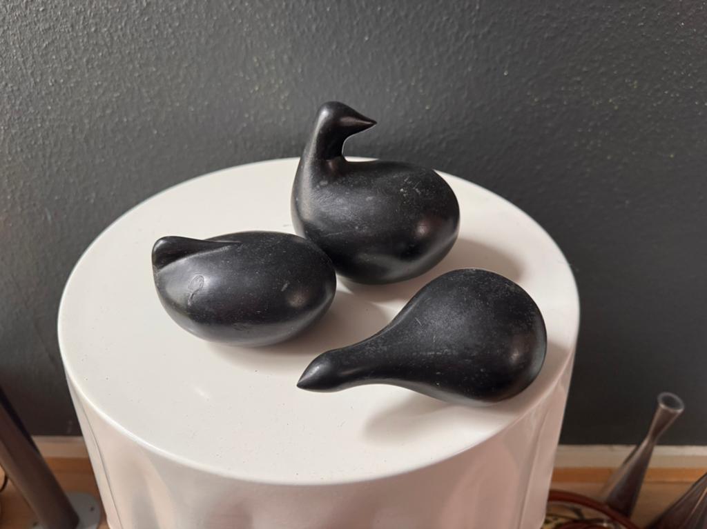 Vintage houten vogelfiguren van Louise Hederström., Antiek en Kunst, Kunst | Designobjecten, Ophalen of Verzenden