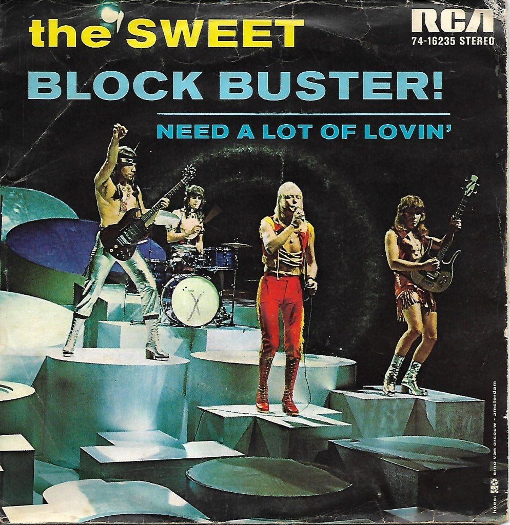 The Sweet - Block buster !, Cd's en Dvd's, Ophalen of Verzenden, Gebruikt, 7 inch, Pop