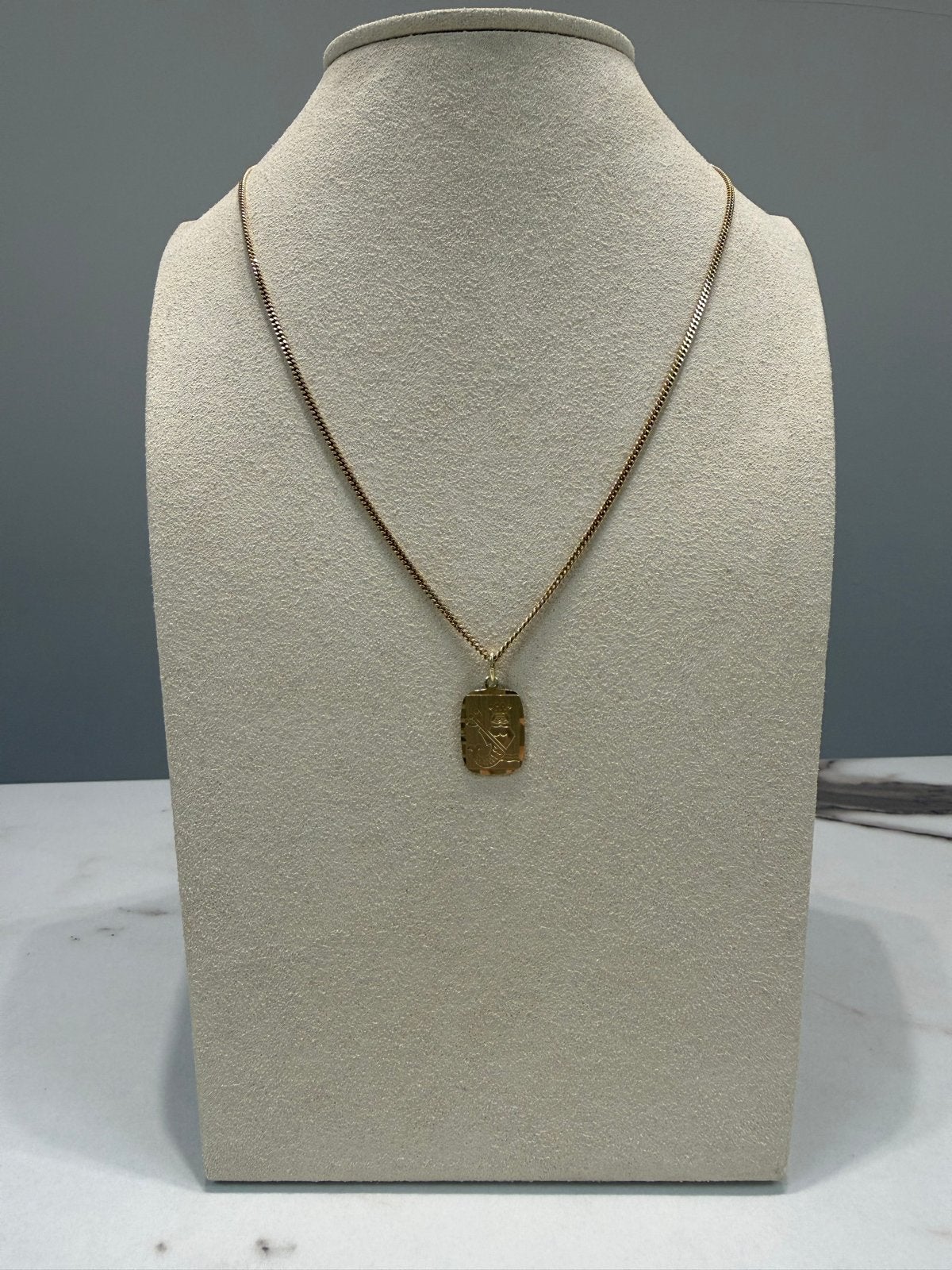 Gouden ketting met waterman hanger 14k, Ophalen of Verzenden, Goud