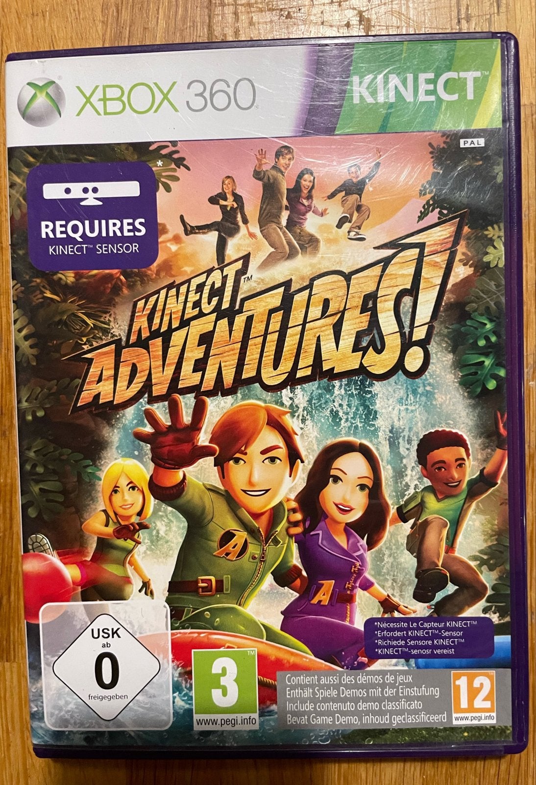 Kinect Adventures! Xbox 360 - Kinect, Avontuur en Actie, Gebruikt, 2 spelers, Eén computer
