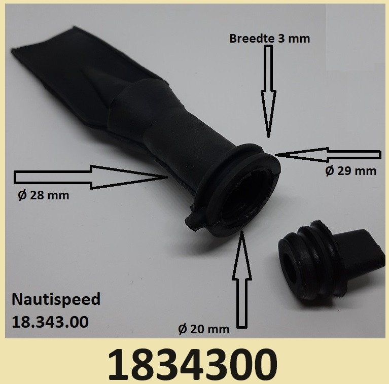 1834300 Neoprene zelflozer 'NAUTISPEED'. € 12,95, Watersport en Boten, Ophalen of Verzenden, Nieuw, Motor en Techniek