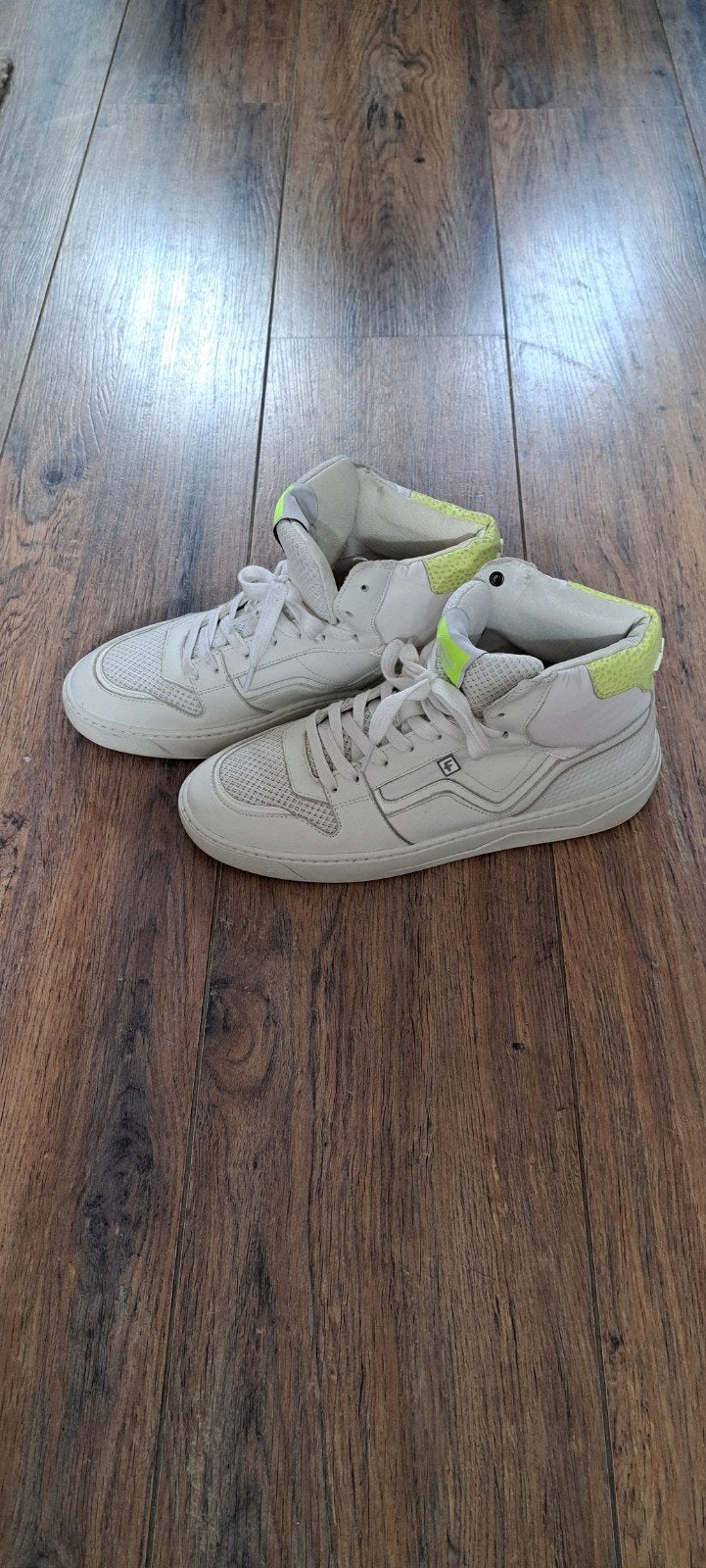 Floris van Bommel witte sneakers winkelprijs 229,95, Ophalen of Verzenden, Zo goed als nieuw, Wit, Sneakers of Gympen