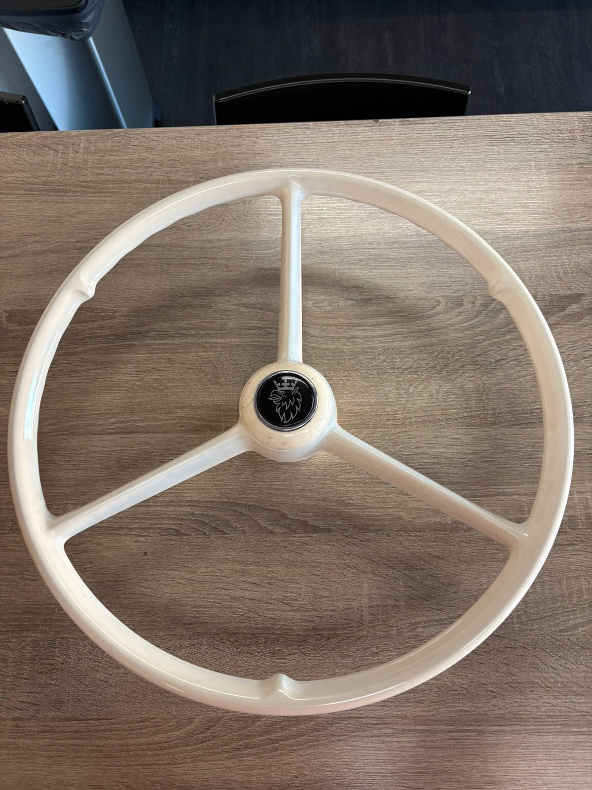 Orgineel 53 cm scania stuur met toeterdop, Ophalen, Gebruikt, Scania, Interieur en Bekleding
