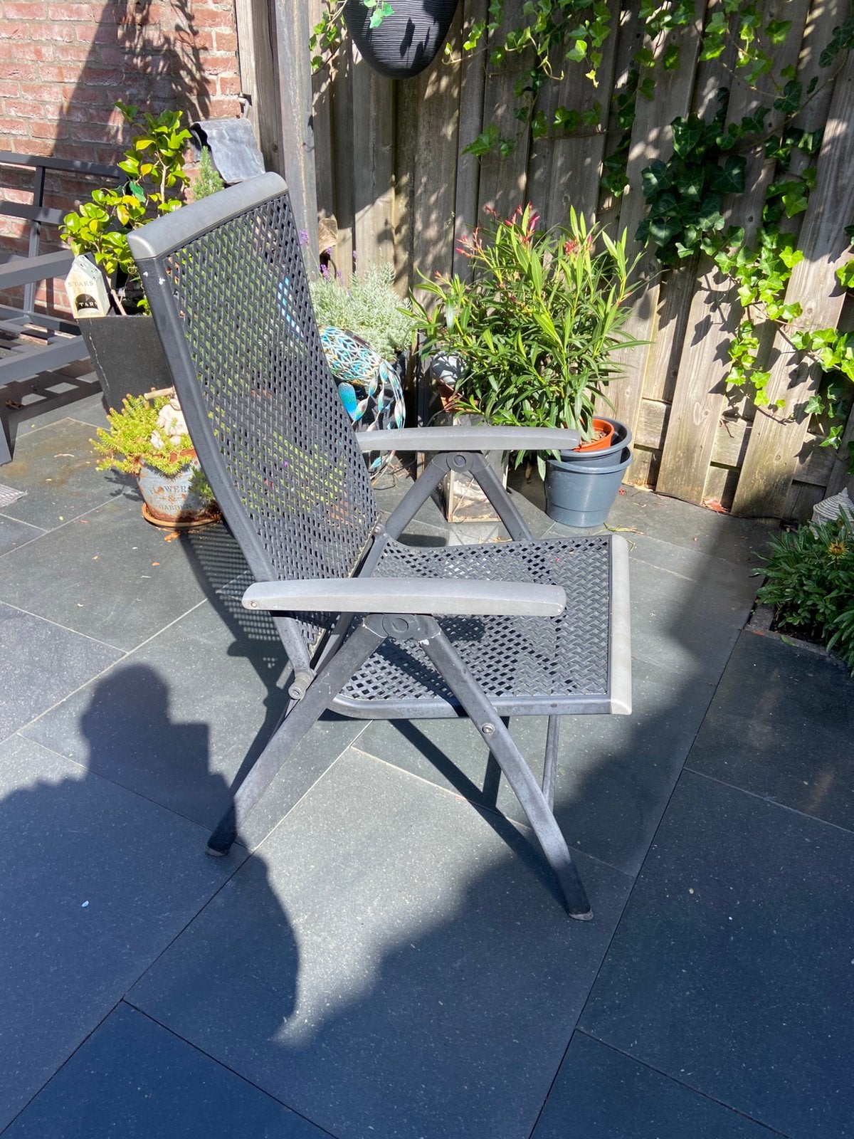 Ketler tuinstoelen 4 stuks, Tuin en Terras, Ophalen, Gebruikt, Metaal, Inklapbaar