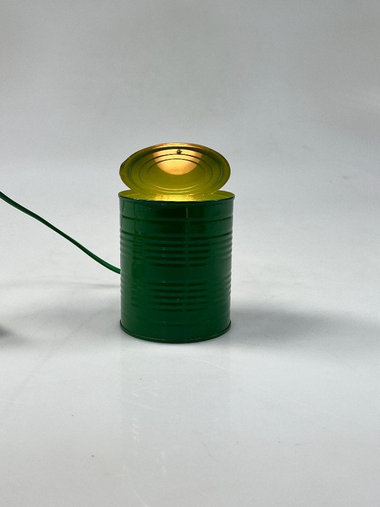 Vintage Groene Tin Can Lamp, Vrieland Design, 1980's, Vrieland Design, Overige merken, Groen, Onbekend