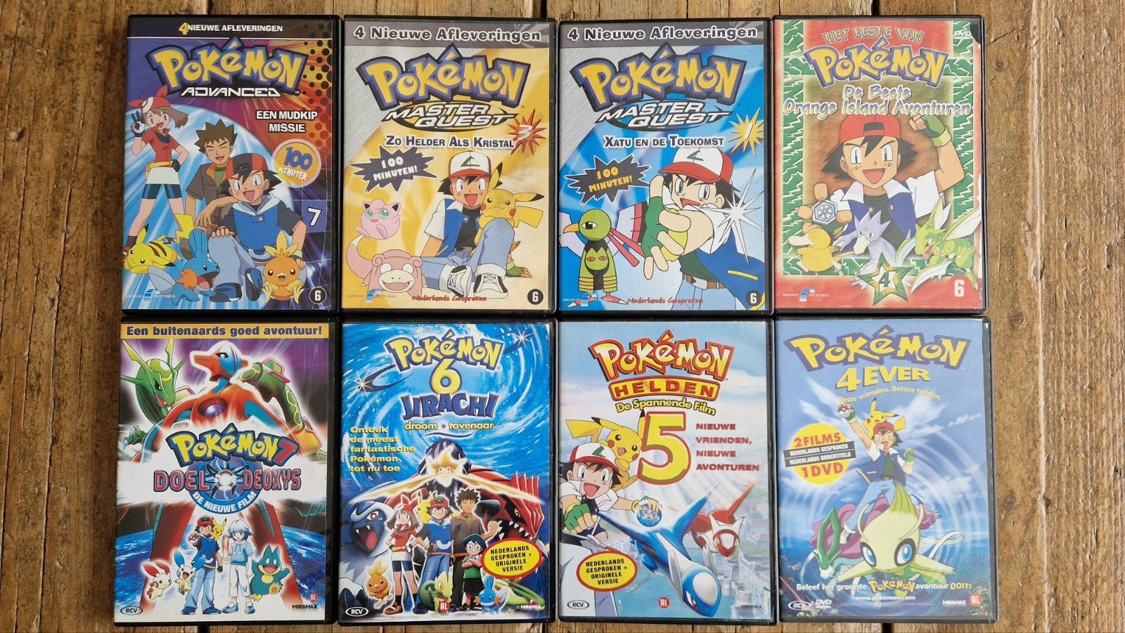 Collectie Pokémon DVD's - Films en series, Cd's en Dvd's, Gebruikt, Animatie, Vanaf 6 jaar, Box/collectie
