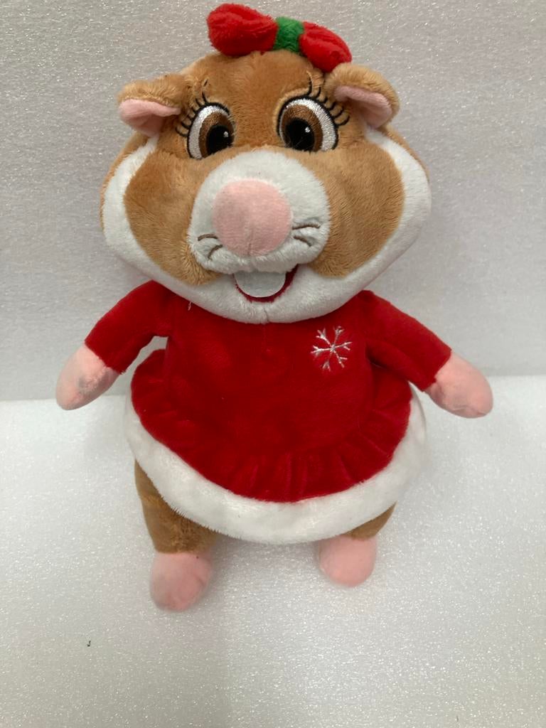 Hamster knuffel Albert Heijn in rood jurkje, Albert Heijn, Hamster, Ophalen of Verzenden, Zo goed als nieuw