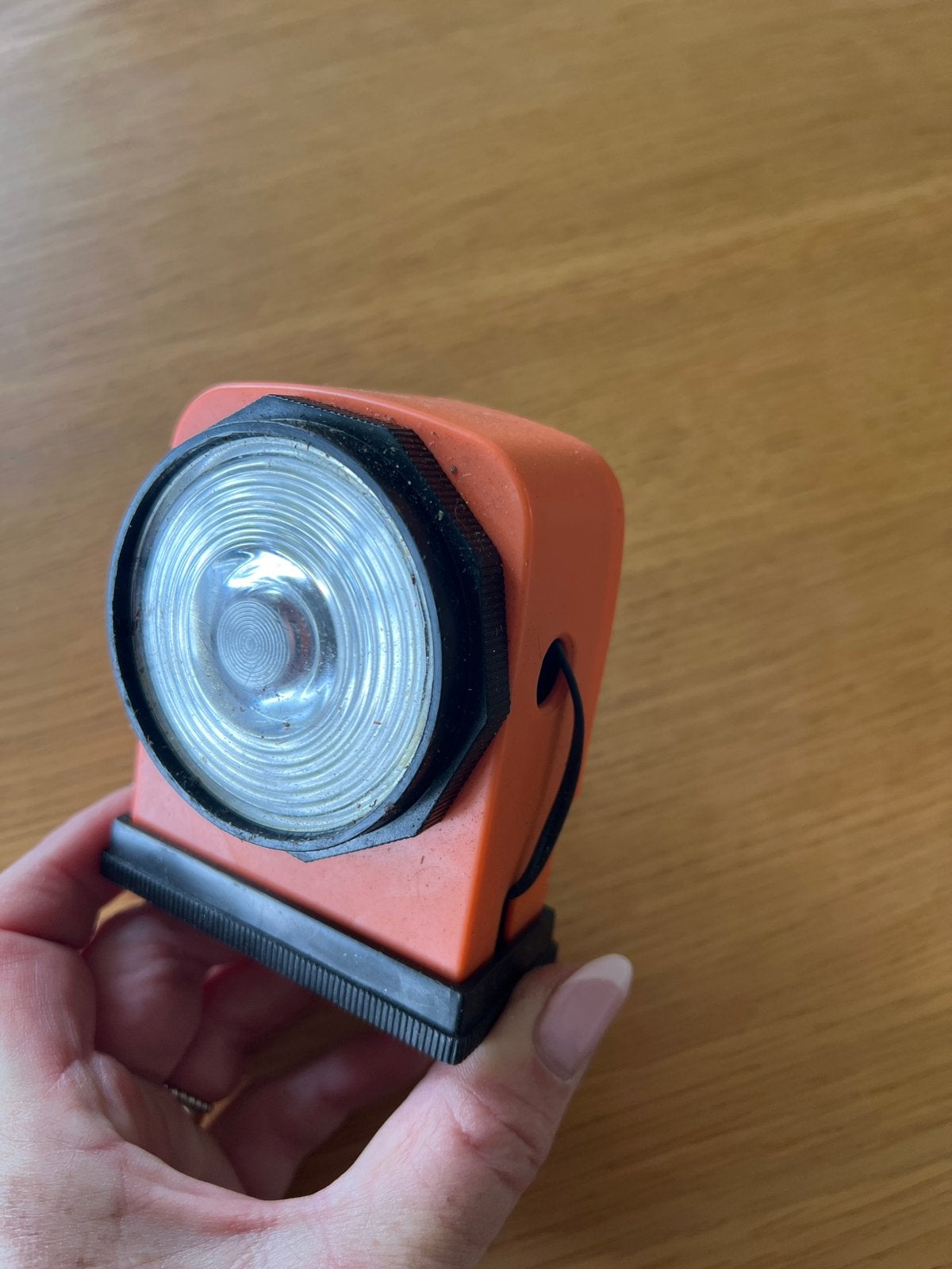 Vintage Zaklamp - Handige Retro Verlichting, Ophalen of Verzenden, Gebruikt, Batterij