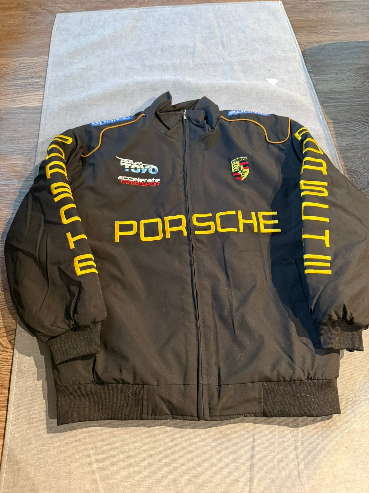 Porsche Racing Jas (Maat M) Vintage, Ophalen of Verzenden, Zo goed als nieuw, Maat 48/50 (M), Zwart