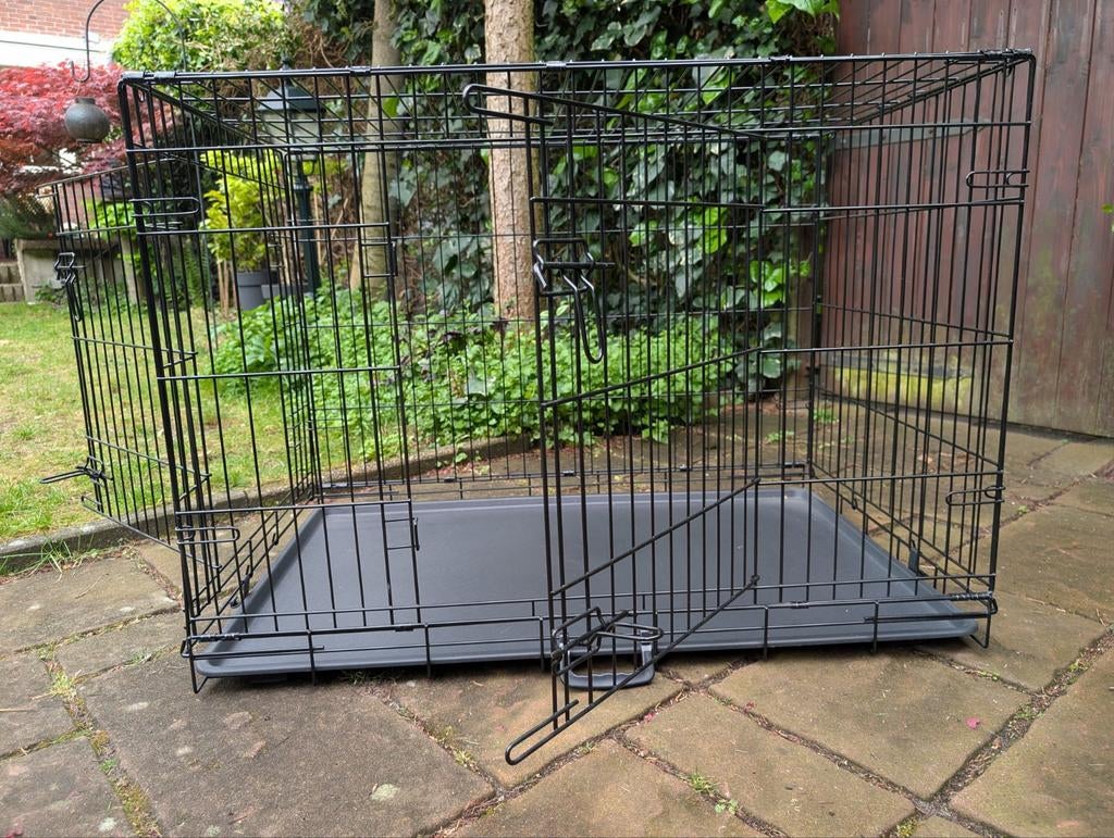 Beeztees hondenbench XL, inclusief benchverkleiner, Ophalen, Gebruikt, 75 tot 110 cm, 65 tot 100 cm
