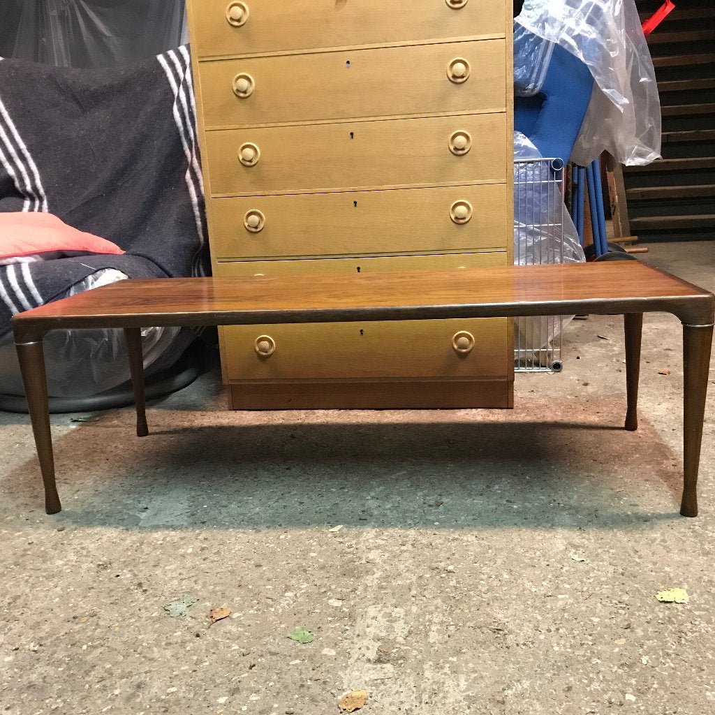 Vintage palissander rosewood salontafel Bramin Klein Deens, Ophalen