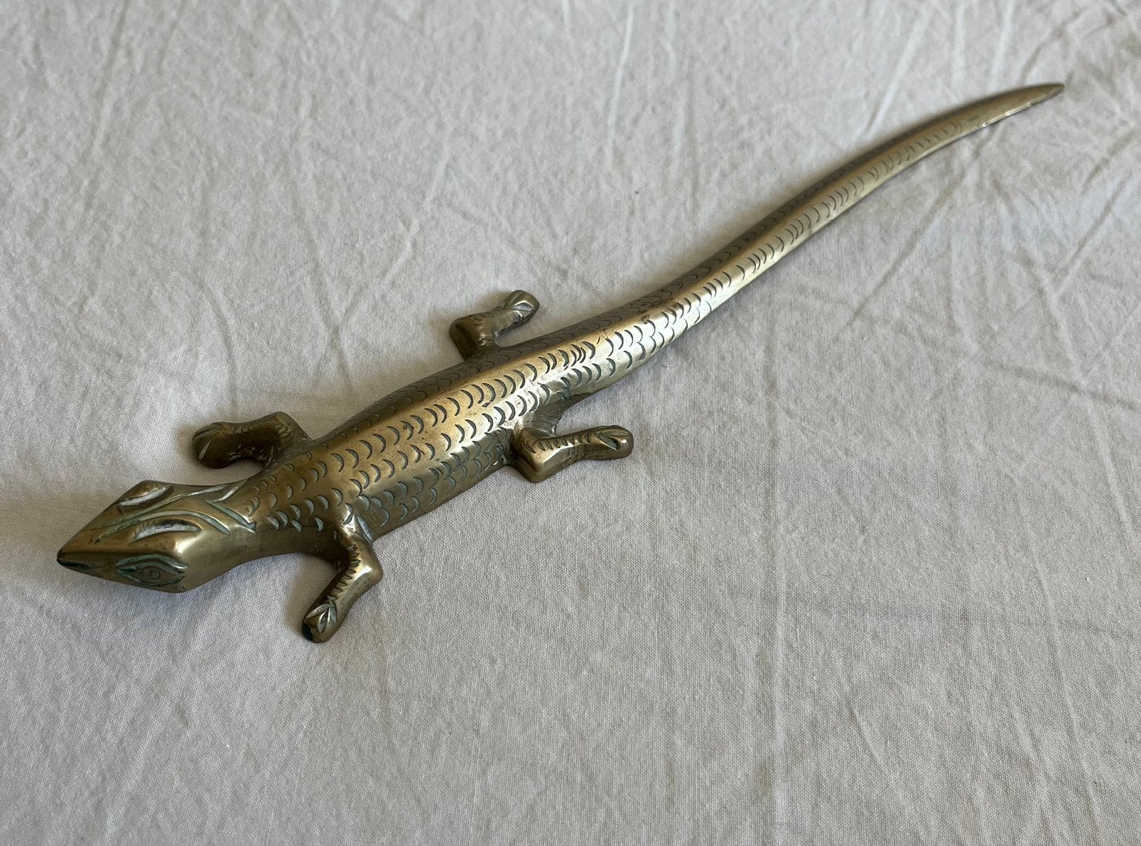 Vintage / seventies koperen briefopener, Verzamelen, Ophalen of Verzenden, Huis en Inrichting
