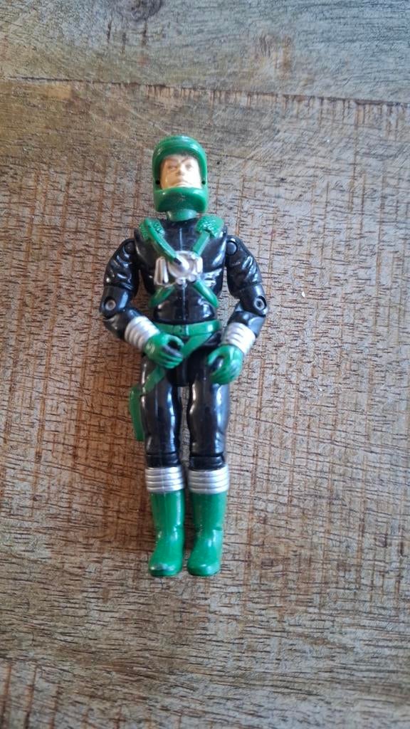 Vintage actiefiguur - Groen en zwart ruimtepak, Ophalen of Verzenden, Gebruikt