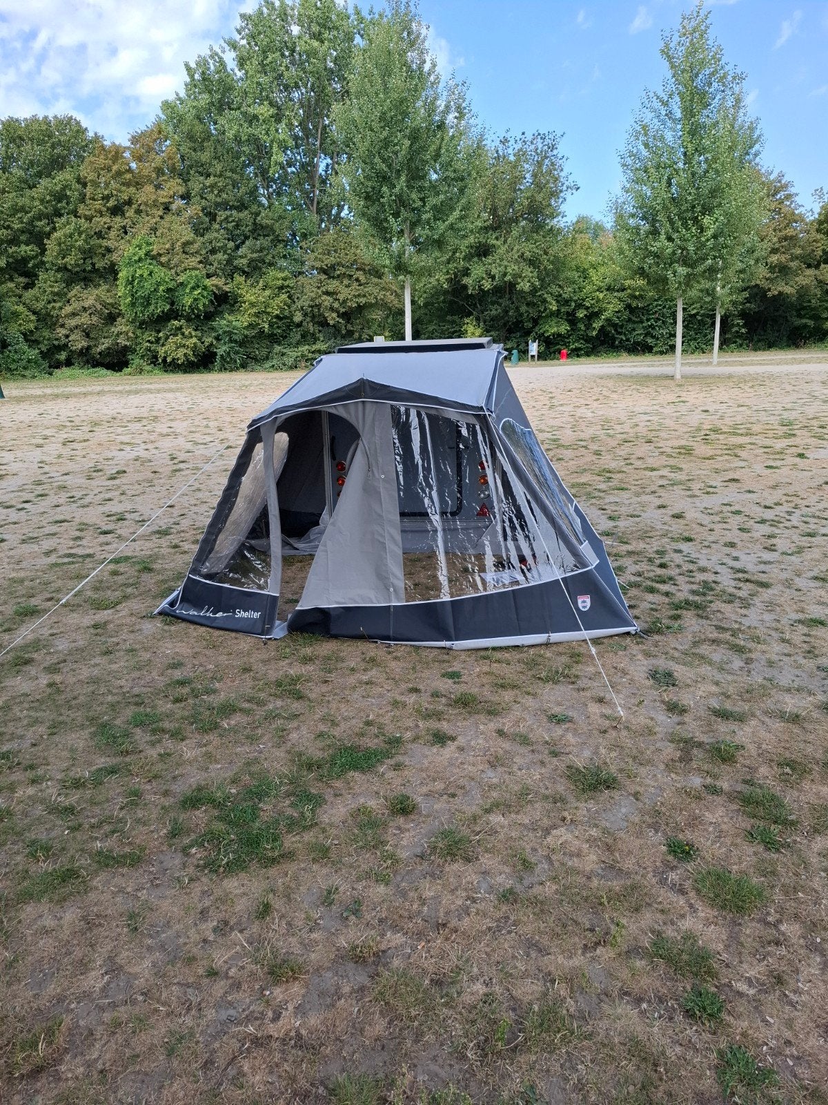Walker Shelter voortent voor Kip Shelter caravan, Ophalen, Zo goed als nieuw, Polyester, Walker Campingstyle