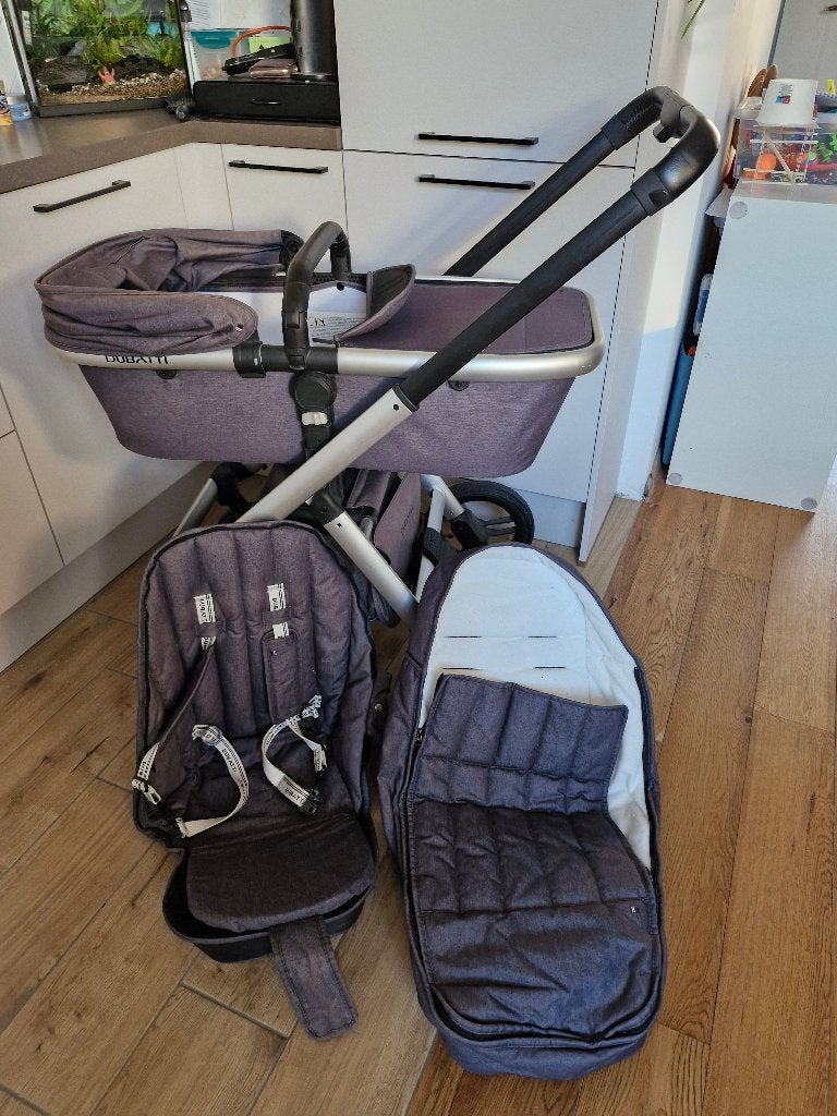 Dubatti kinderwagen, Kinderen en Baby's, Kinderwagens en Combinaties, Gebruikt, Combiwagen, Verstelbare duwstang, Ophalen