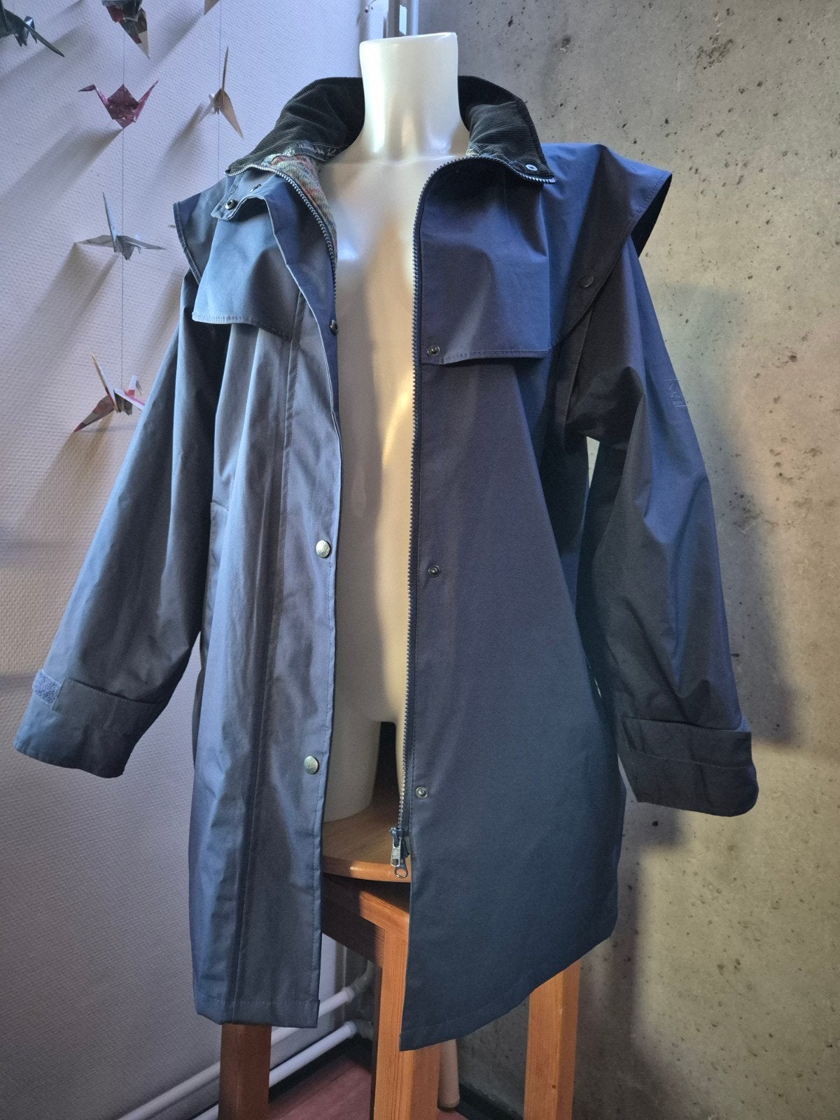 Jack Murphy Cotswold Mid-Length Raincoat -Navy- Maat 42/ XL, Ophalen, Zo goed als nieuw, Regenjas, Dames