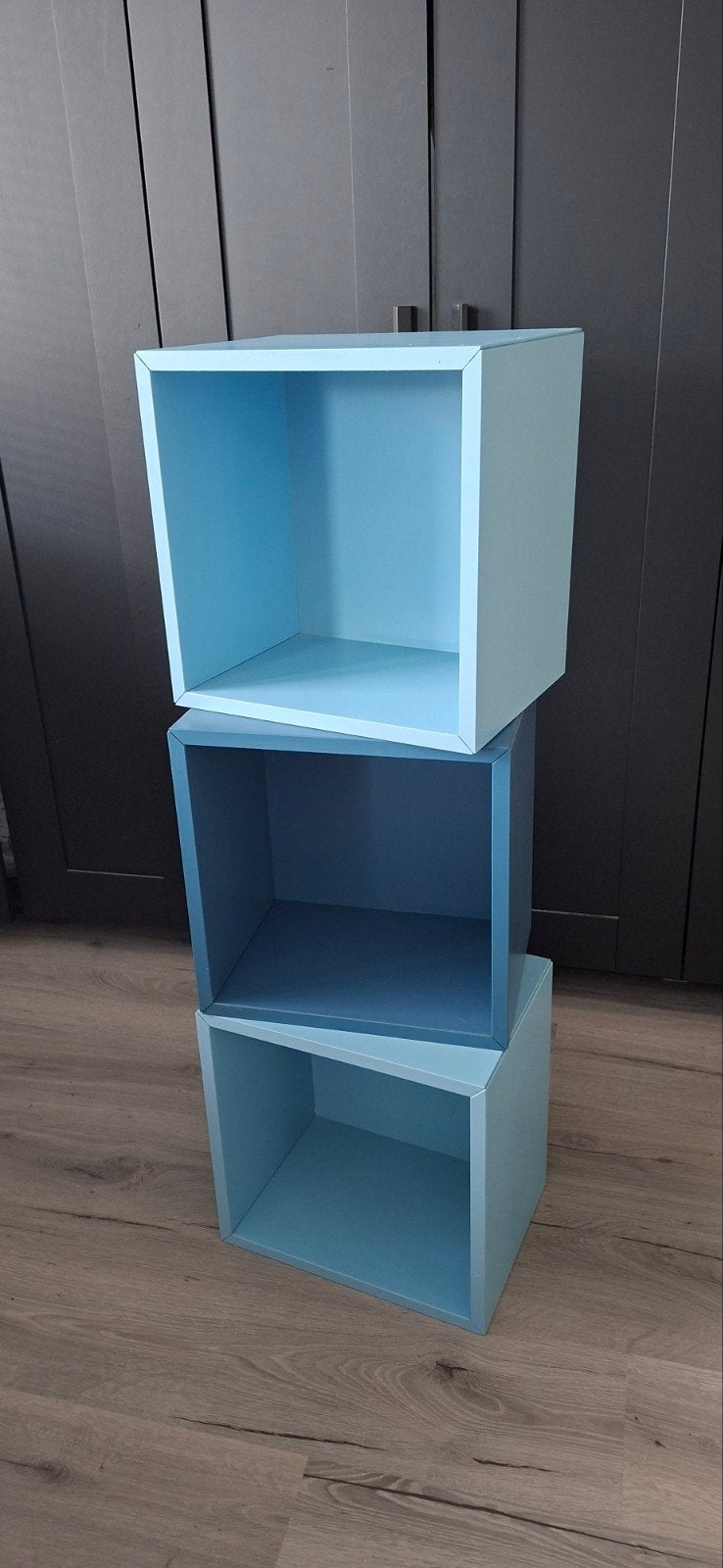 Ikea Eket wand kastjes blauw 35x35x35cm, Huis en Inrichting, Ophalen, Gebruikt, 25 tot 50 cm, Minder dan 100 cm