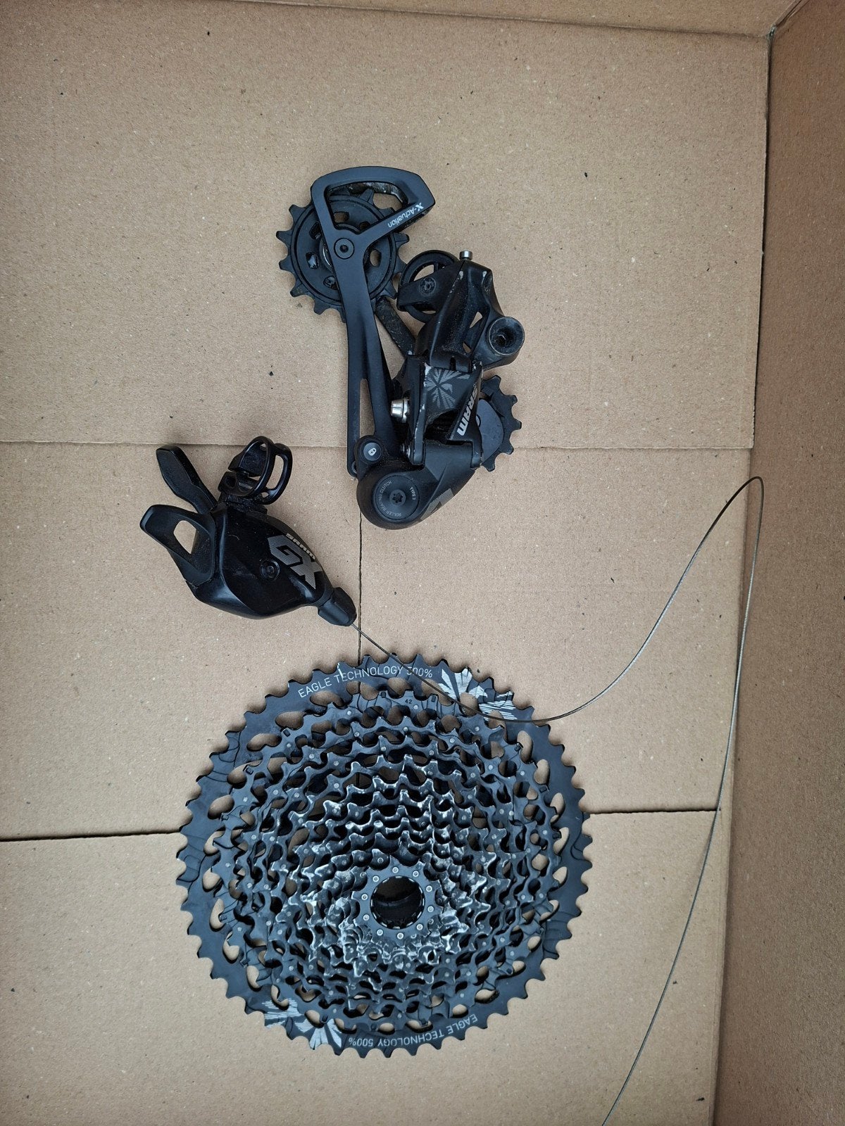 Sram GX 12 speed shifter derailleur en cassette, Gebruikt, Ophalen of Verzenden, Derailleur of Ketting, Mountainbike