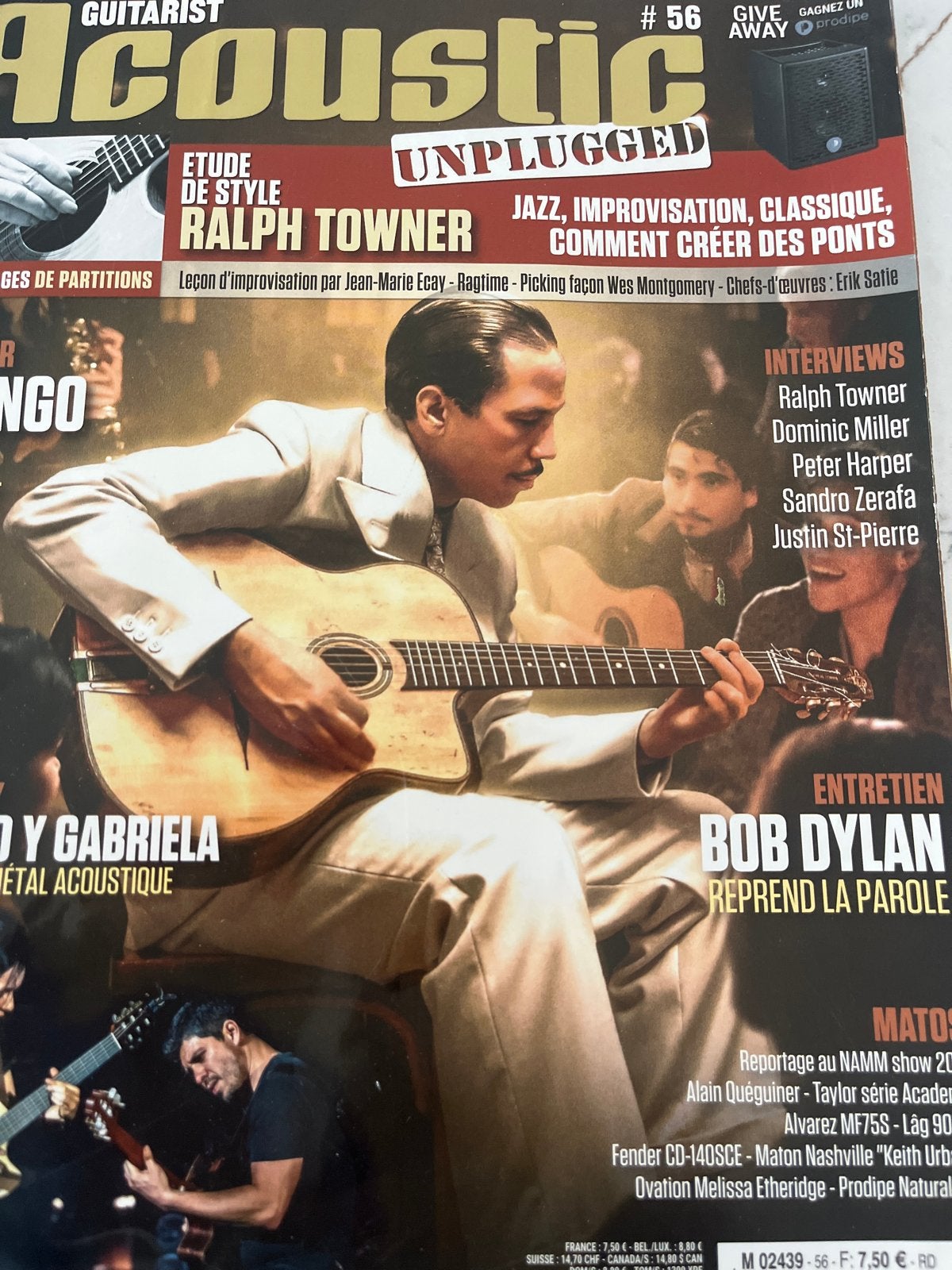 Guitarist Acoustic Unplugged #56 - Ralph Towner, Bob Dylan, Ophalen of Verzenden, Gelezen, Instrument