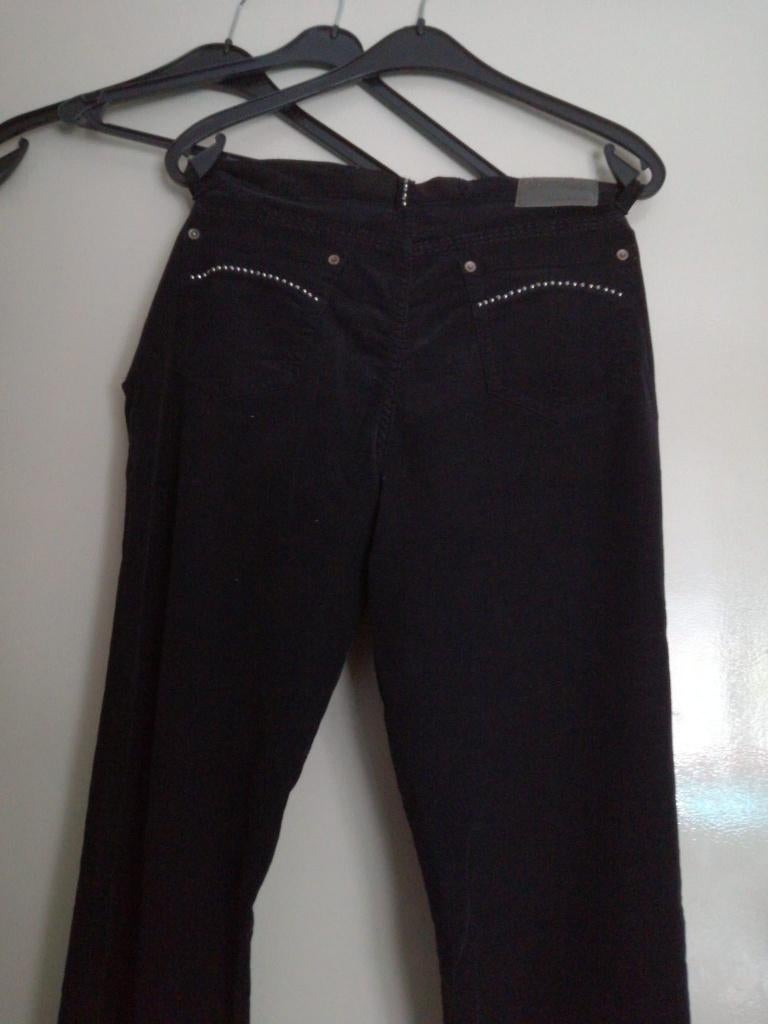 bijna Nieuw TUZZI ribcorduroy jeans broek Zwart Taille 48, Tuzzi, Verzenden, Zwart, Maat 46/48 (XL) of groter
