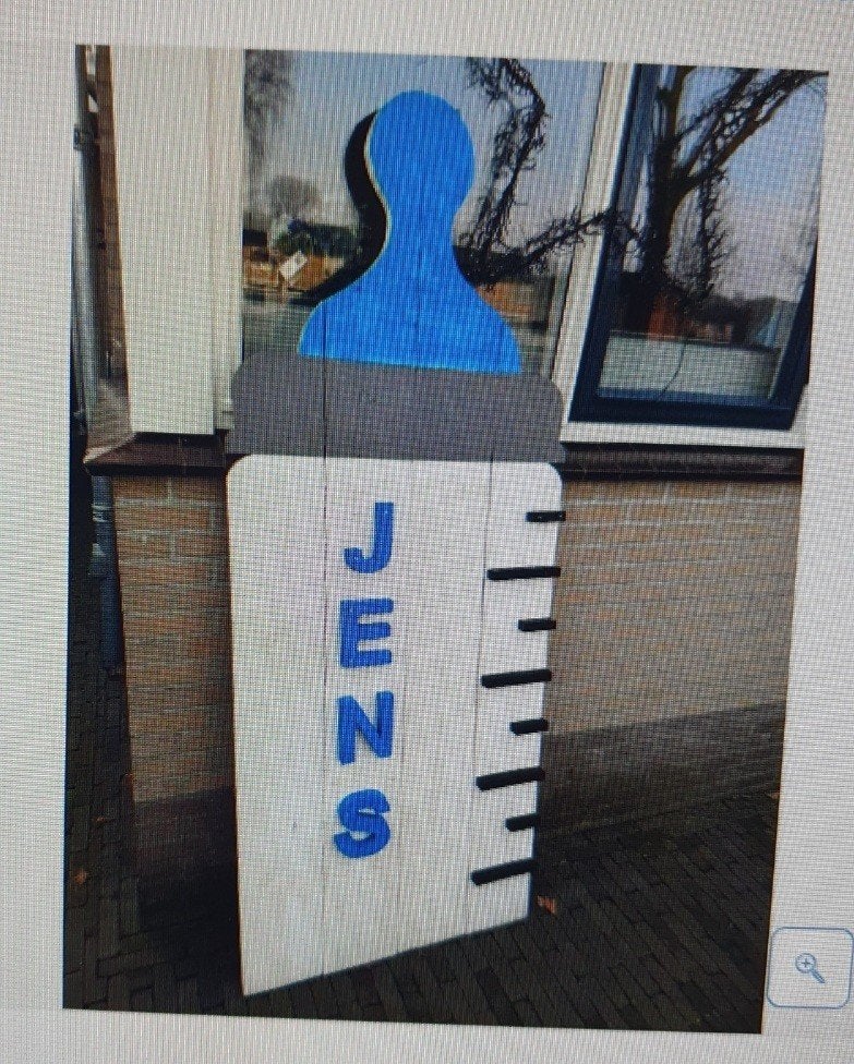 tuin geboorte bord jongen, Ophalen, Gebruikt, Geboortebord