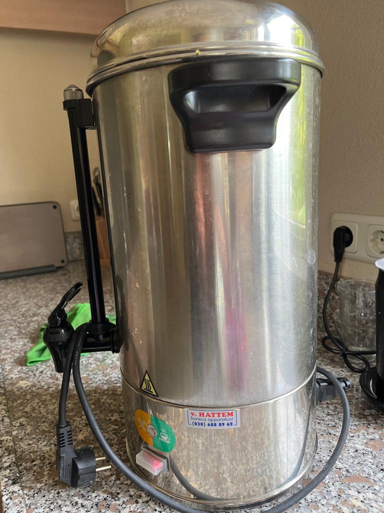 Hendi Koffie percolator 6L - RVS, 2 liter of meer, Ophalen, Zo goed als nieuw, Rvs
