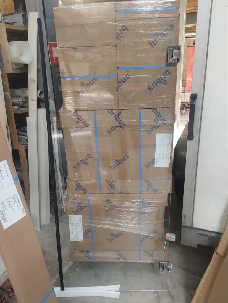 Douche deur 184*79 Duka A10 helder glas, Ophalen, Zo goed als nieuw, Glasplaat, 160 cm of meer