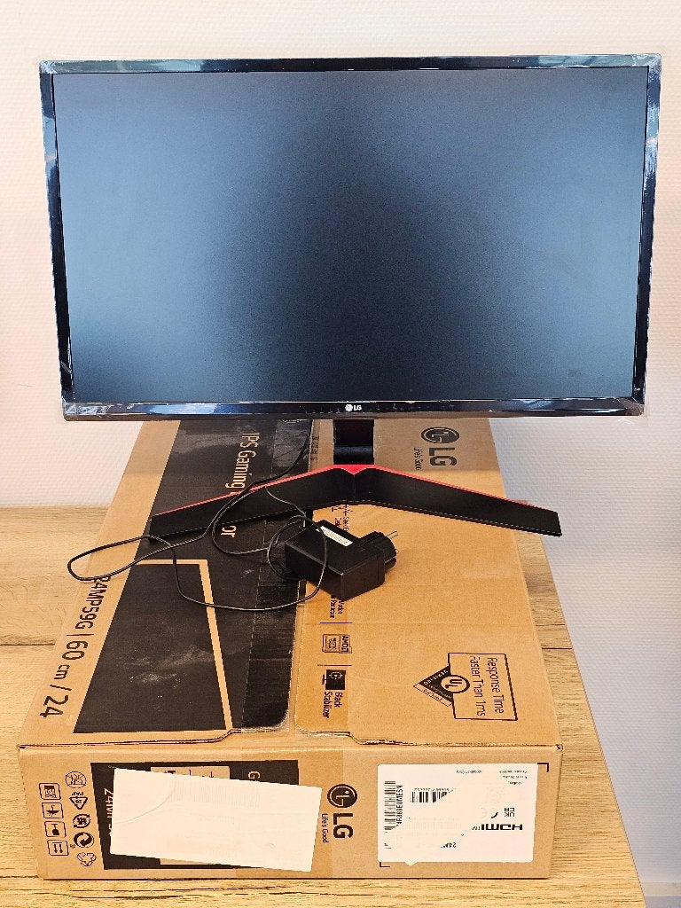 LG 24MP59G-P 24" IPS Gaming Monitor – nooit gebruikt – €110, Gaming, DisplayPort, 24 Inch, Full HD
