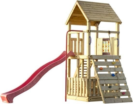 Speeltoestel Orang-Oetan | incl. glijbaan, klimwand, enz., Welles Tuinhuis, Klimwand, Mail@wellestuinhout.nl, Nieuw