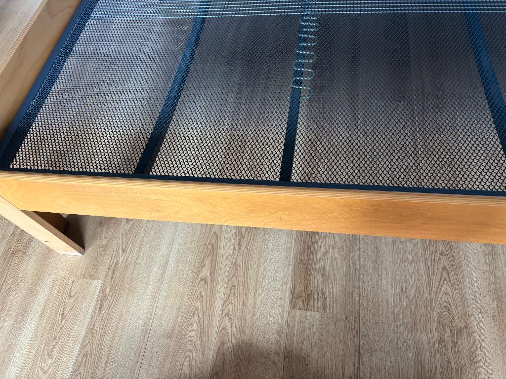 Auping Bed (auronde 140 x 190), Ophalen, Gebruikt, Bruin, Tweepersoons