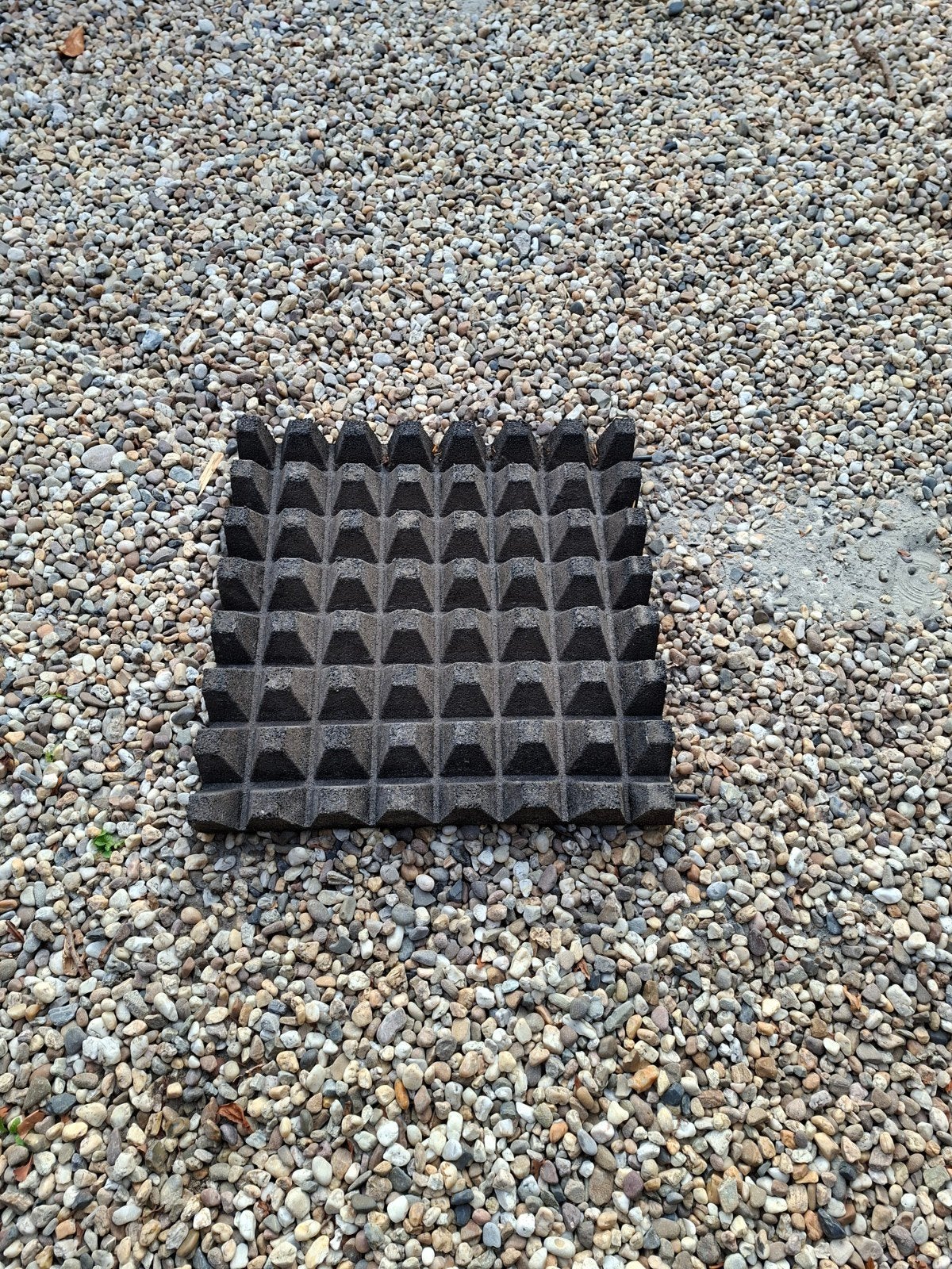 Rubberen tegels 50x50cm - 14 stuks, Tuin en Terras, Ophalen, Gebruikt, Rubber, Minder dan 5 m²