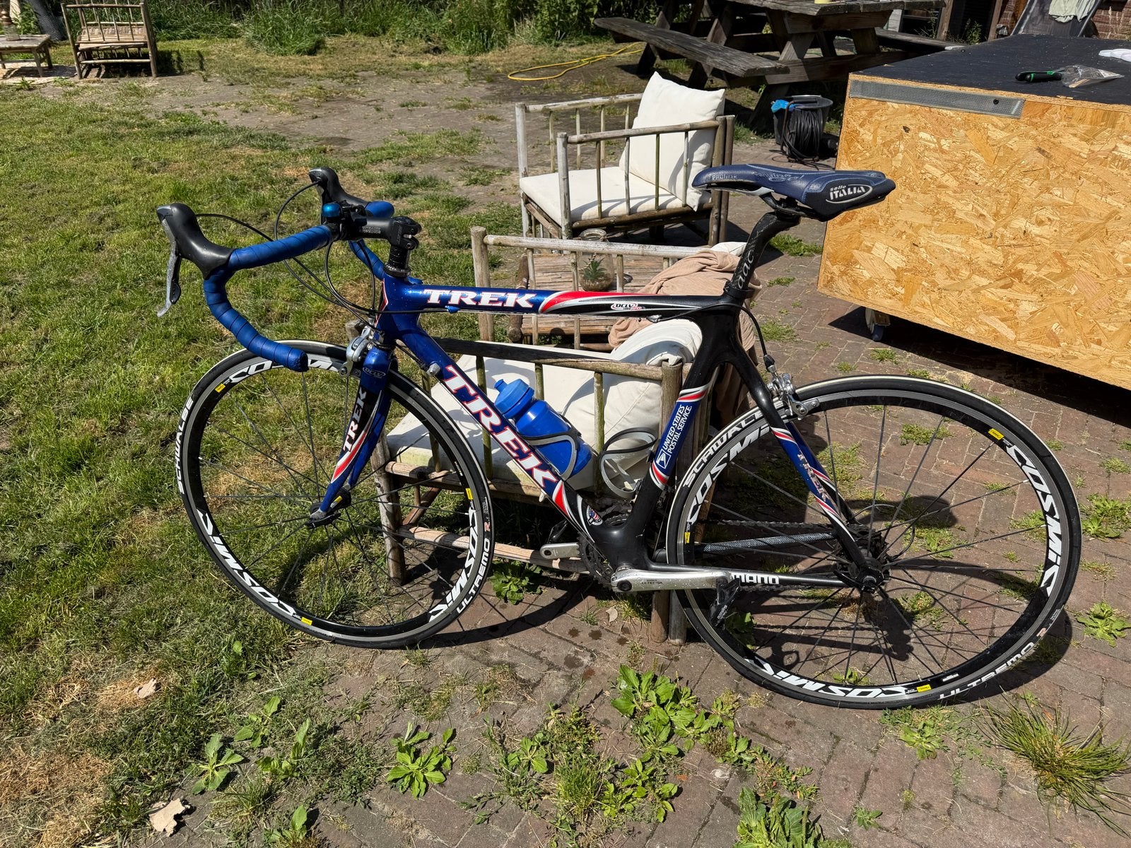 Mooie carbon trek racefiets Shimano Ultegra afmontage 56 cm, Fietsen en Brommers, Fietsen | Racefietsen, Overige merken, 28 inch