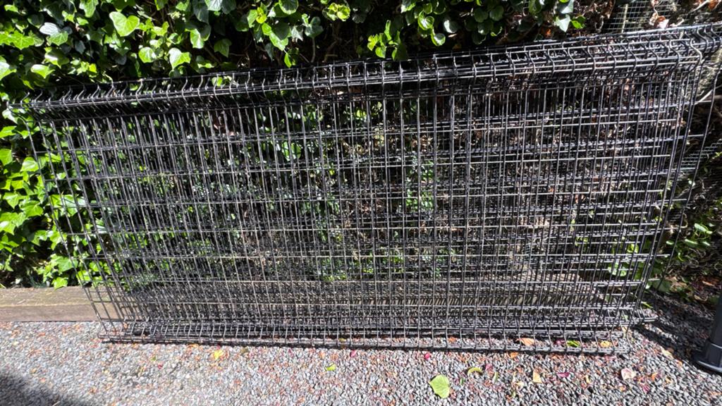 Bekafence Bekafor Hekwerk Panelen en Palen totaal 16 meter, Tuin en Terras, Ophalen, Gebruikt